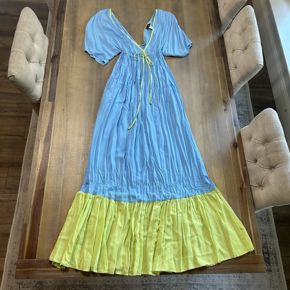 Kate‎ Spade Tiered Maxi Dress Beach Cover Up Size Medium - Picture 3 of 9